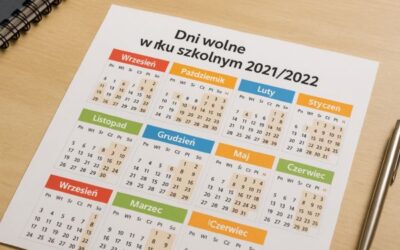 Kalendarz dni wolnych w roku szkolnym 2021/2022