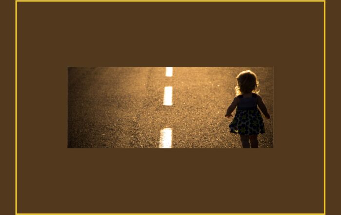 dziecko na drodze